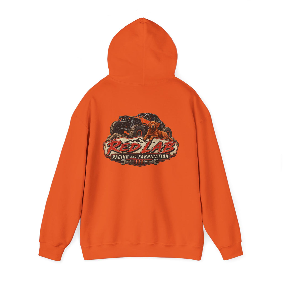 Red Lab Racing & Fabrication Vintage Garage Hoodie
