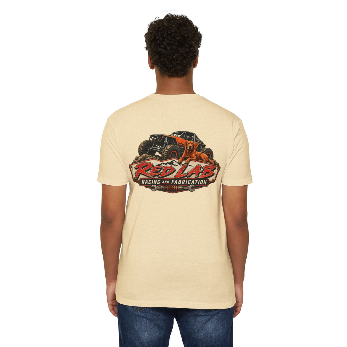 Red Lab Racing & Fabrication Vintage Garage T-Shirt