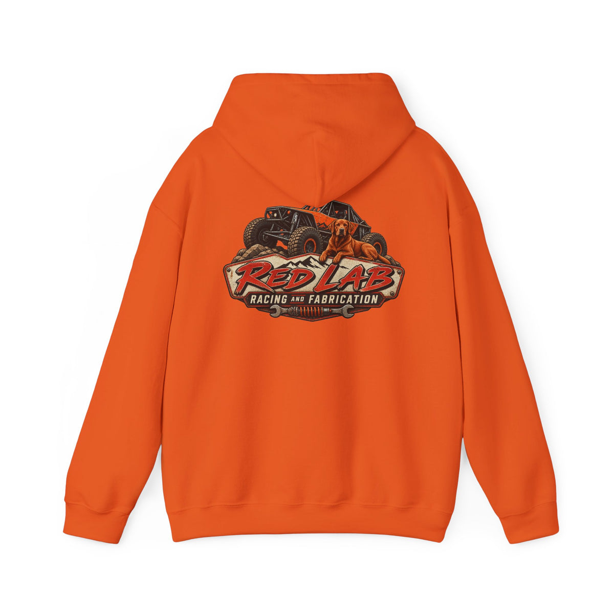 Red Lab Racing & Fabrication Vintage Garage Hoodie