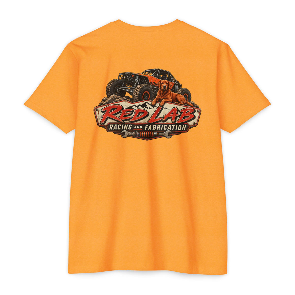 Red Lab Racing & Fabrication Vintage Garage T-Shirt