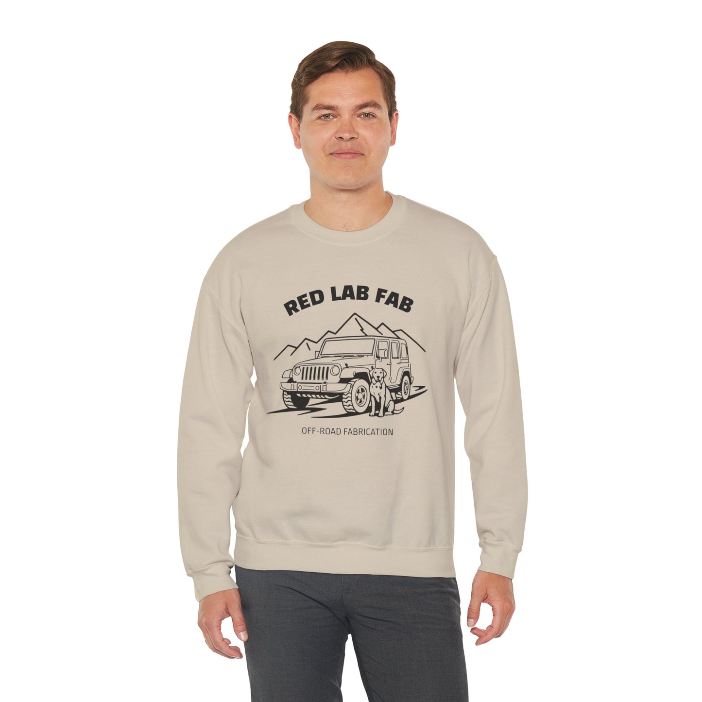 Red Lab Fab Adventure Crewneck Sweatshirt