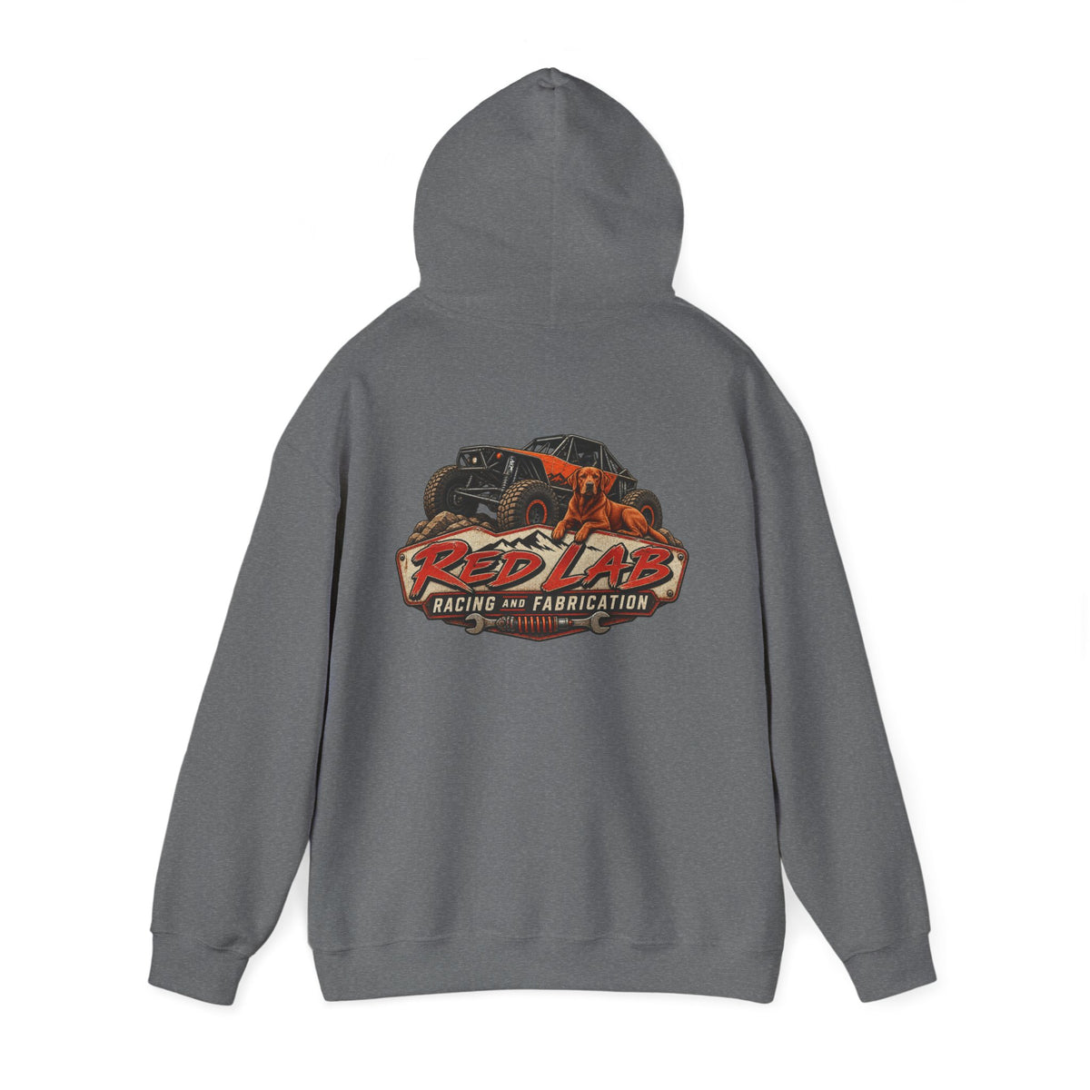 Red Lab Racing & Fabrication Vintage Garage Hoodie
