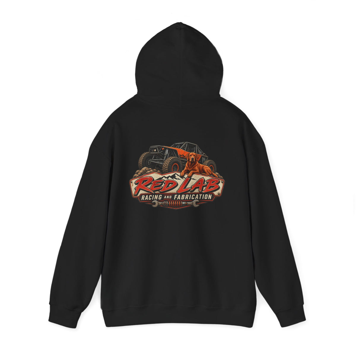 Red Lab Racing & Fabrication Vintage Garage Hoodie