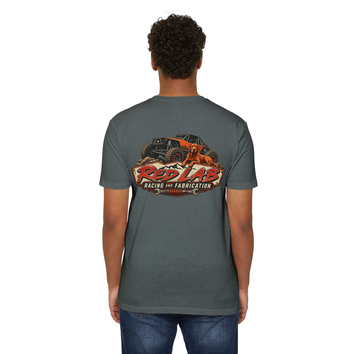 Red Lab Racing & Fabrication Vintage Garage T-Shirt