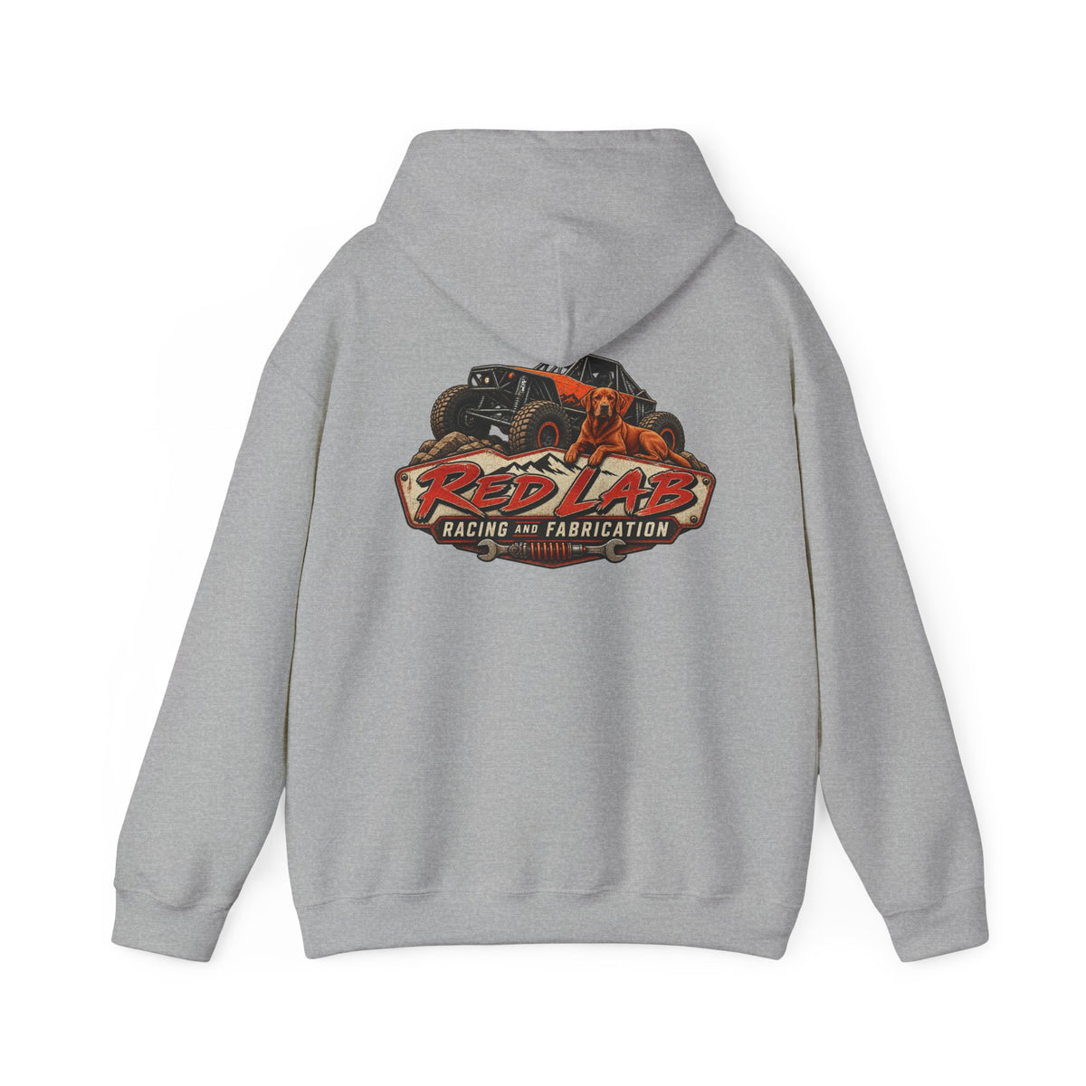 Red Lab Racing & Fabrication Vintage Garage Hoodie