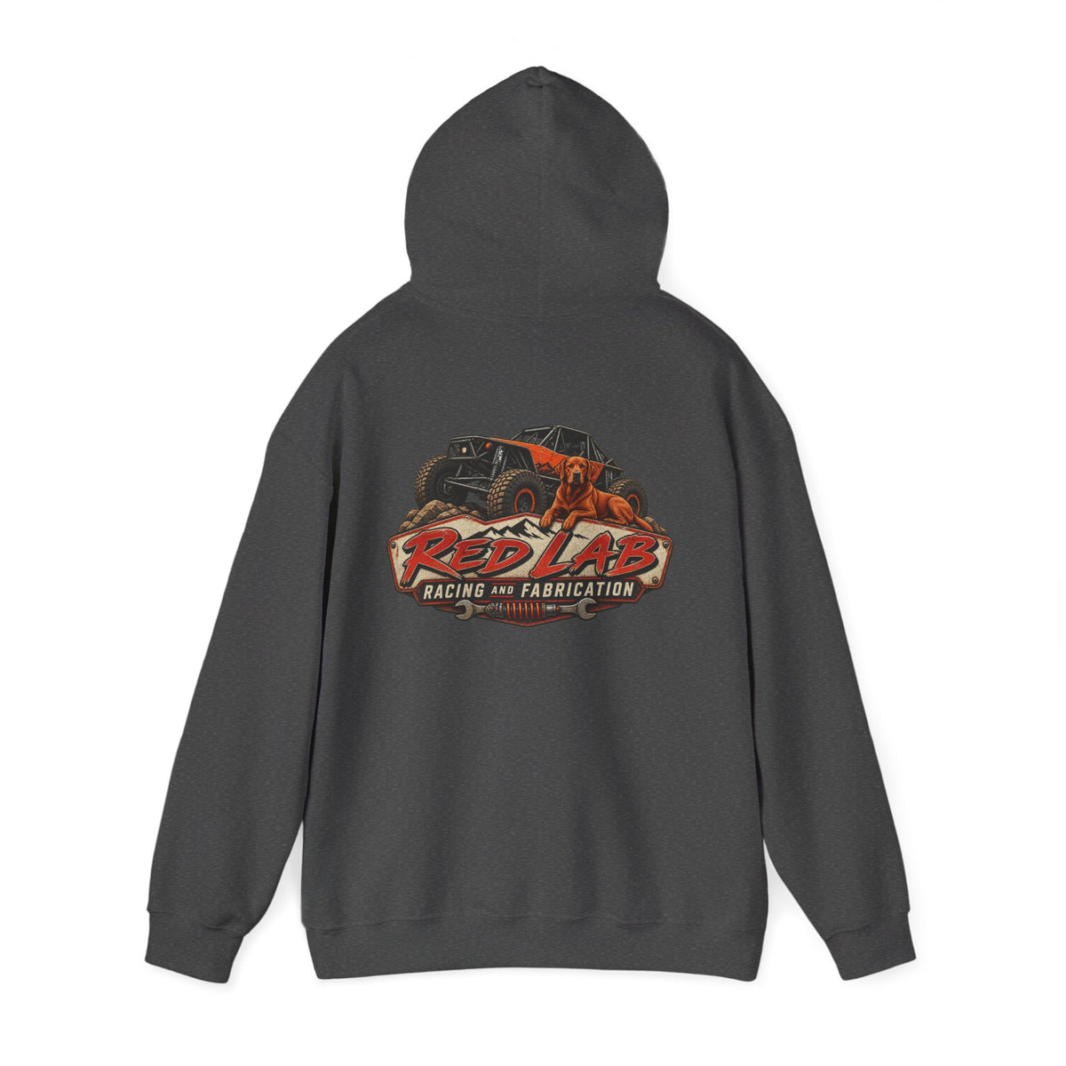 Red Lab Racing & Fabrication Vintage Garage Hoodie