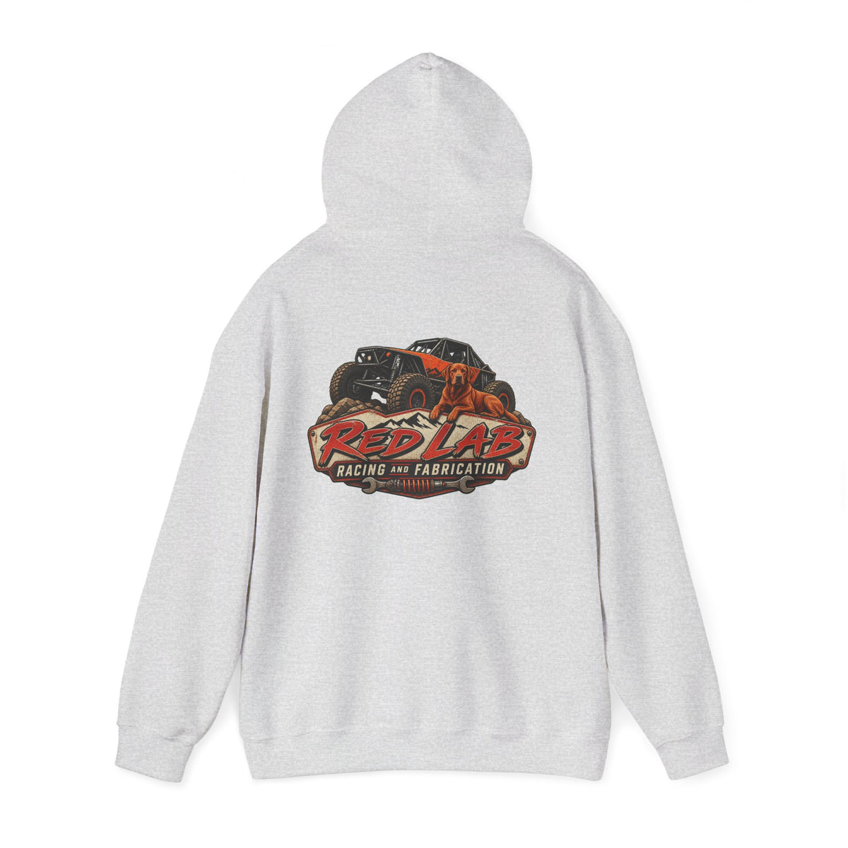 Red Lab Racing & Fabrication Vintage Garage Hoodie