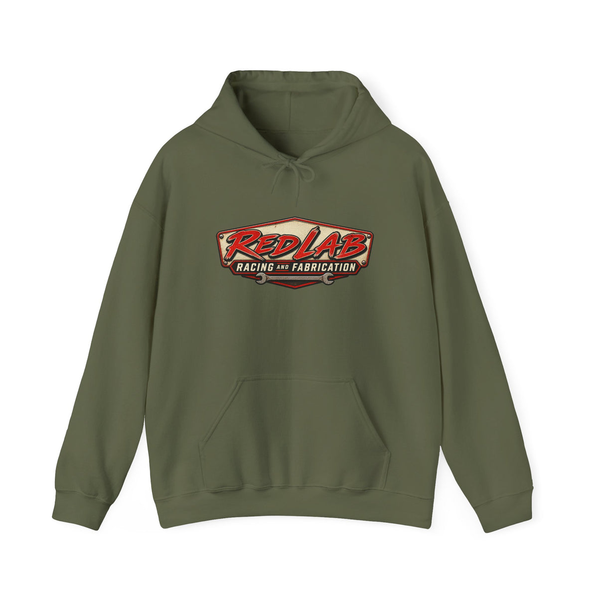 Red Lab Racing & Fabrication Vintage Garage Hoodie