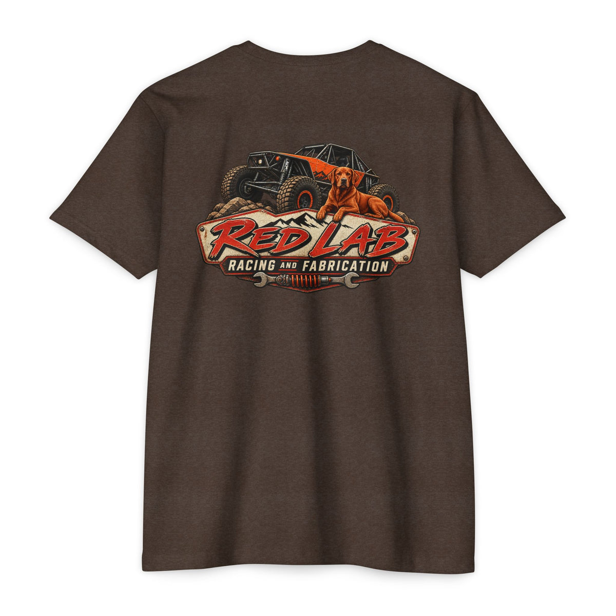 Red Lab Racing & Fabrication Vintage Garage T-Shirt