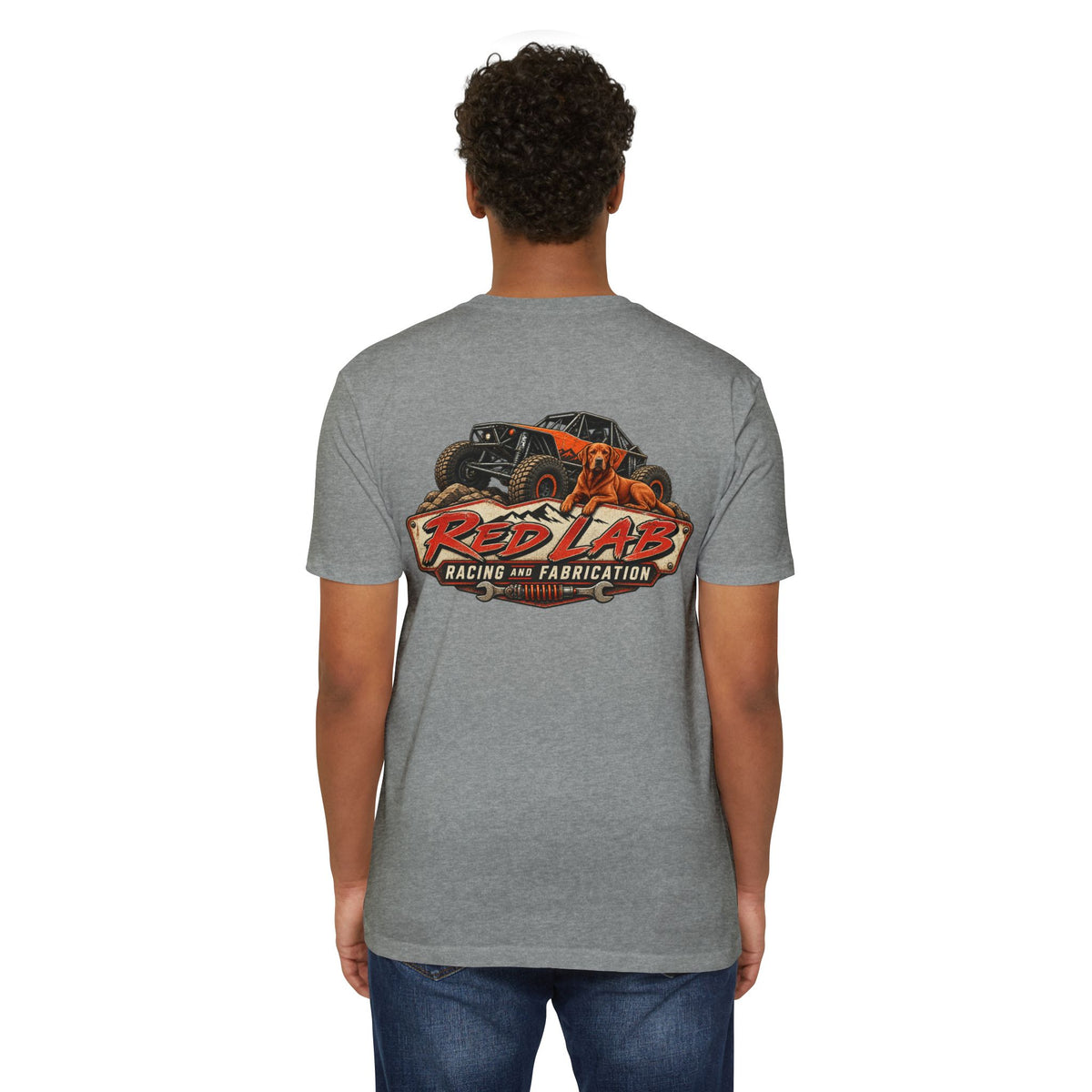 Red Lab Racing & Fabrication Vintage Garage T-Shirt
