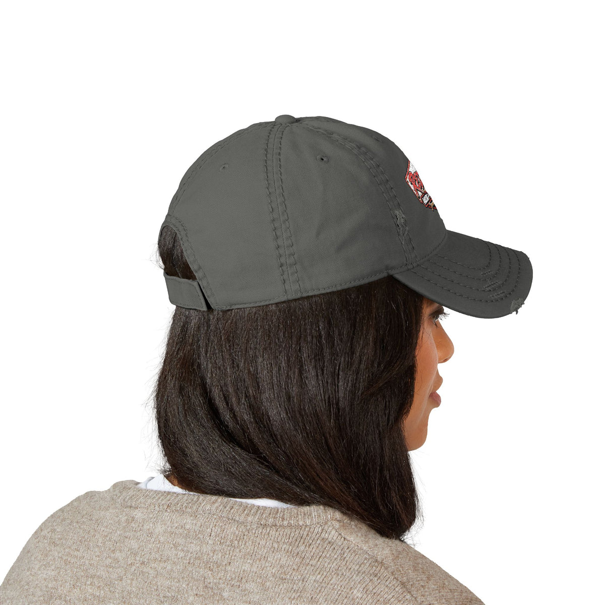 Red Lab Fab Distressed Hat