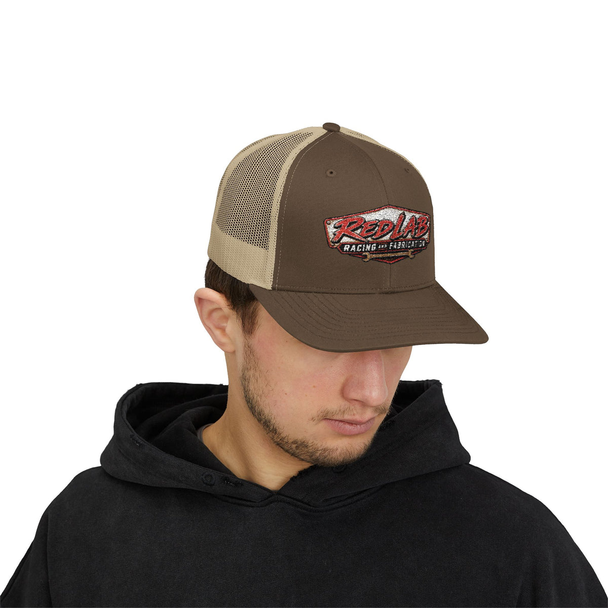 Red Lab Racing & Fabrication Vintage Garage Trucker Hat