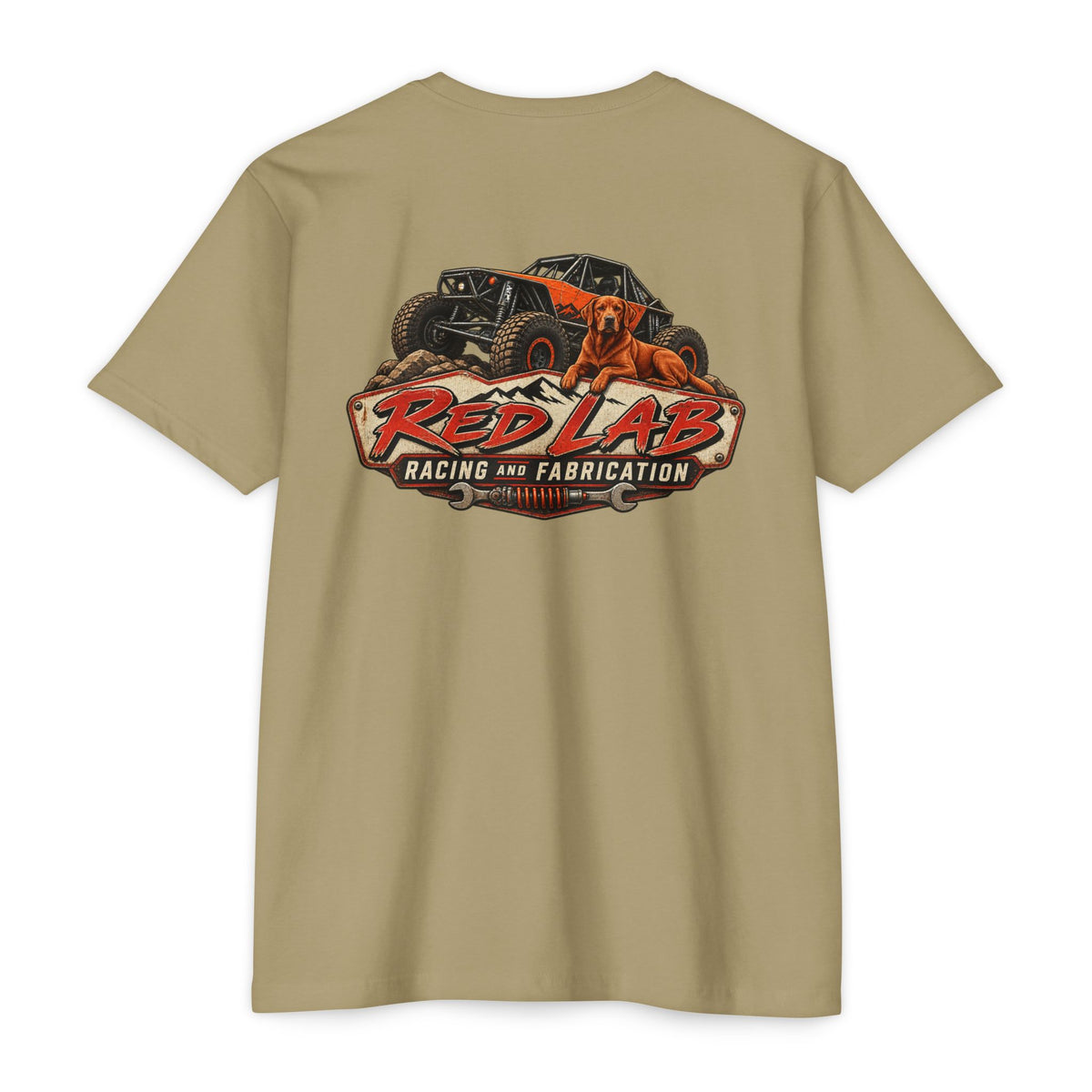 Red Lab Racing & Fabrication Vintage Garage T-Shirt