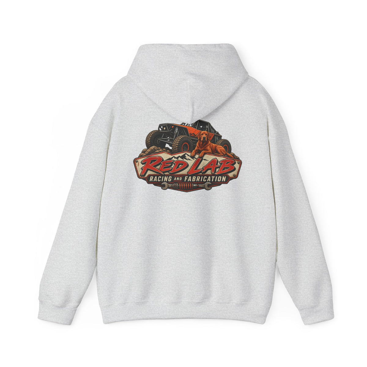 Red Lab Racing & Fabrication Vintage Garage Hoodie