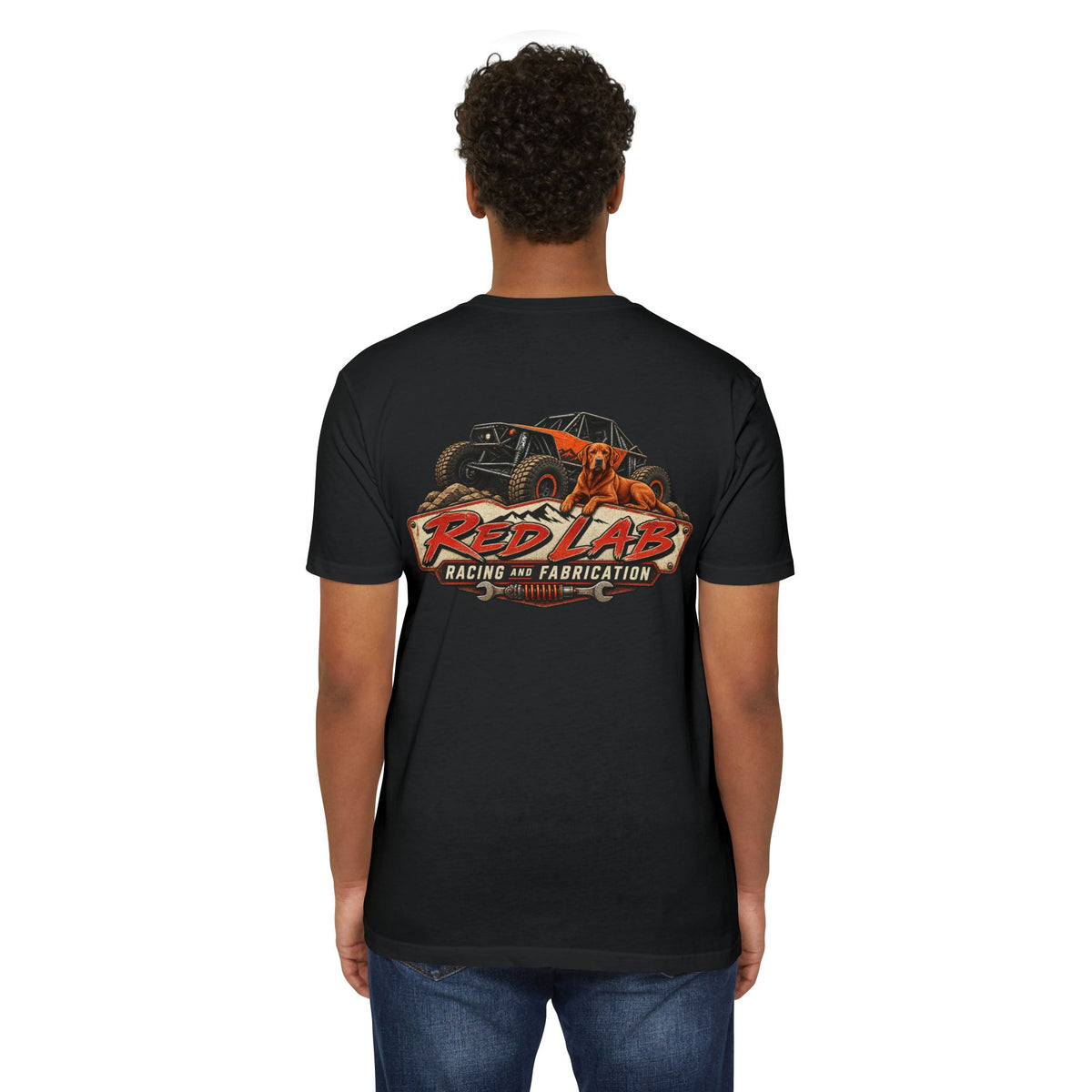 Red Lab Racing & Fabrication Vintage Garage T-Shirt