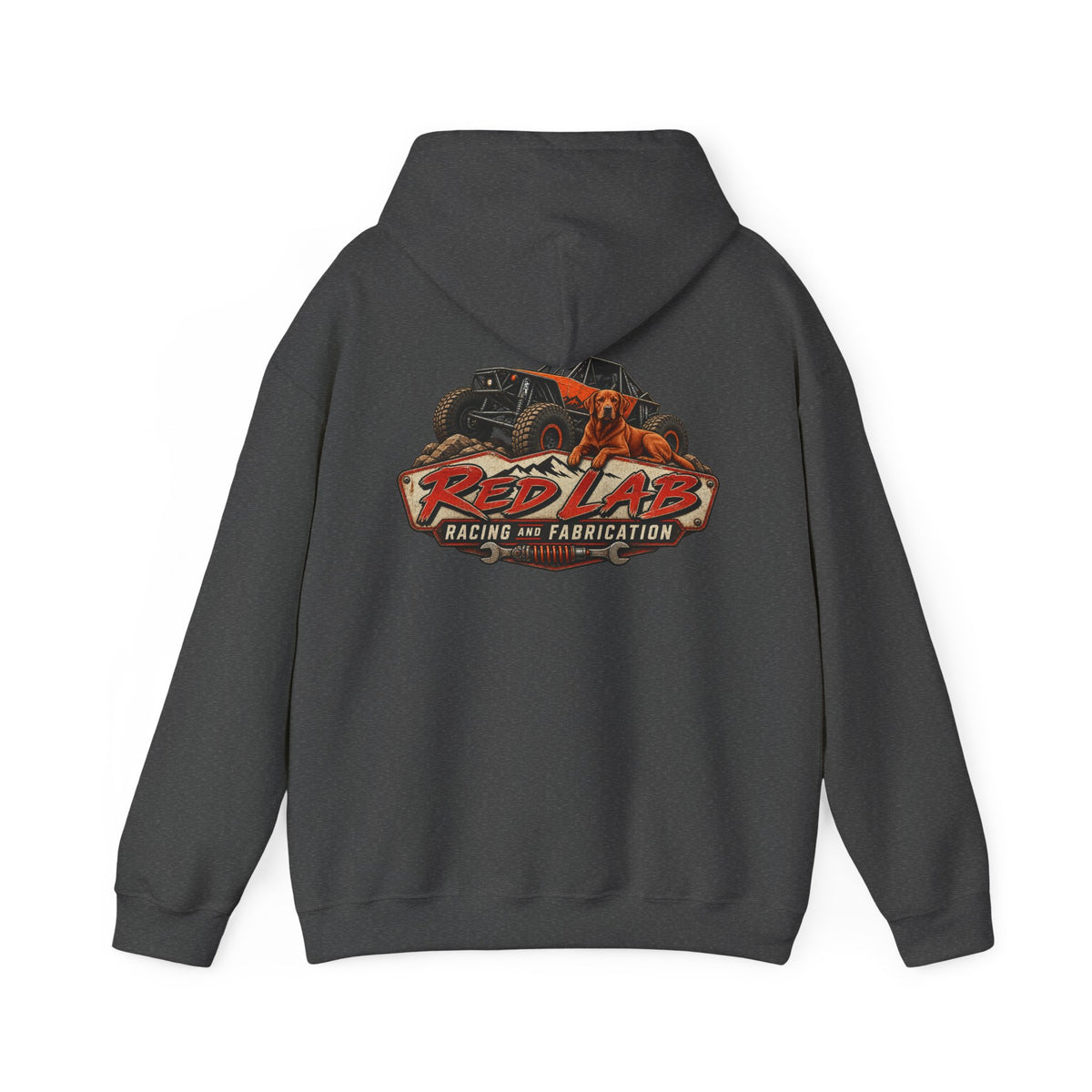 Red Lab Racing & Fabrication Vintage Garage Hoodie
