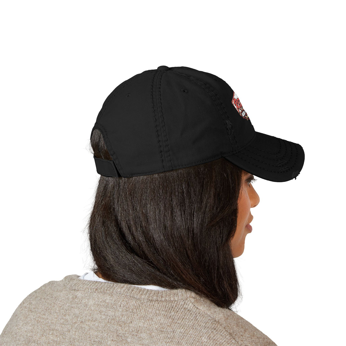 Red Lab Fab Distressed Hat