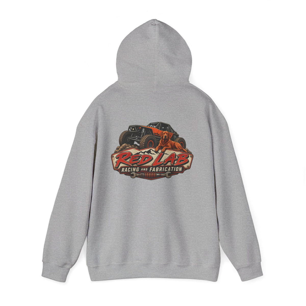 Red Lab Racing & Fabrication Vintage Garage Hoodie