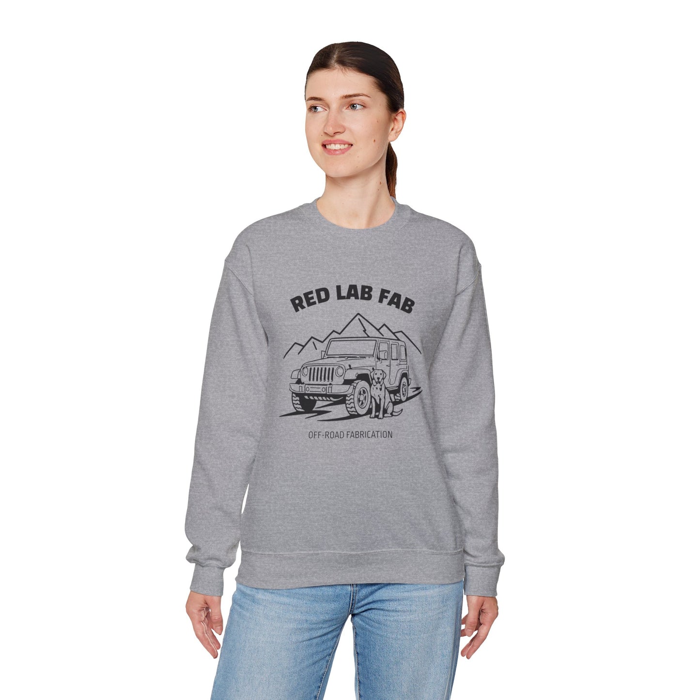 Red Lab Fab Adventure Crewneck Sweatshirt