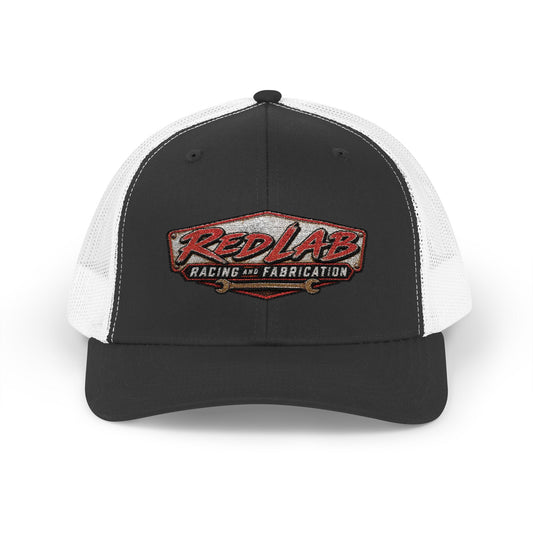 Red Lab Racing & Fabrication Vintage Garage Trucker Hat