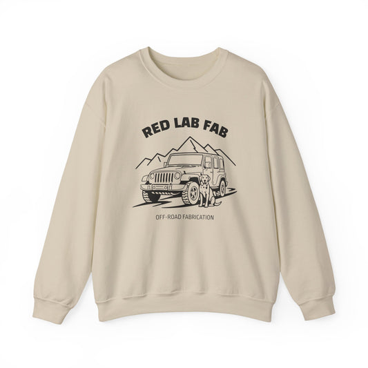 Red Lab Fab Adventure Crewneck Sweatshirt