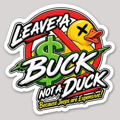 No Ducks Given Stickers